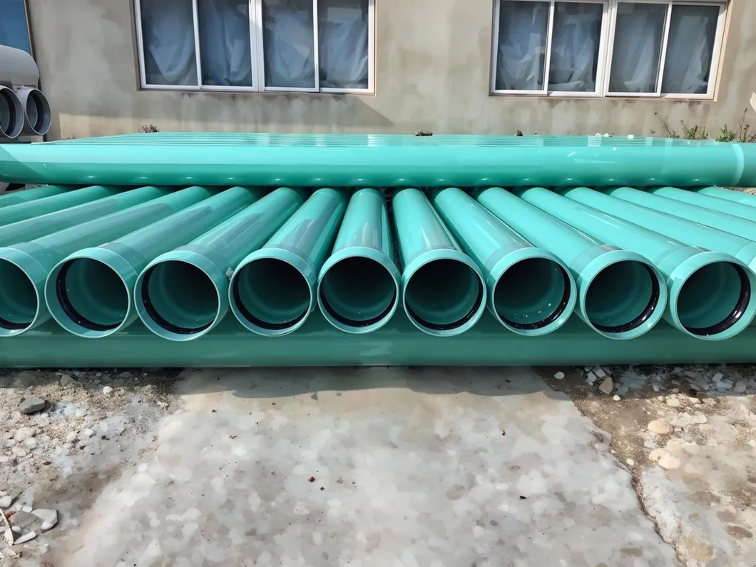 Blue Durable Lightweight PVC Water Well Scree Pipe for Efficient Sewage Systems