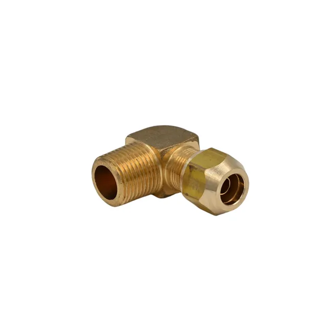 Brass Compression Fitting Elbow Pneumatic Nylon Pipe Fitting