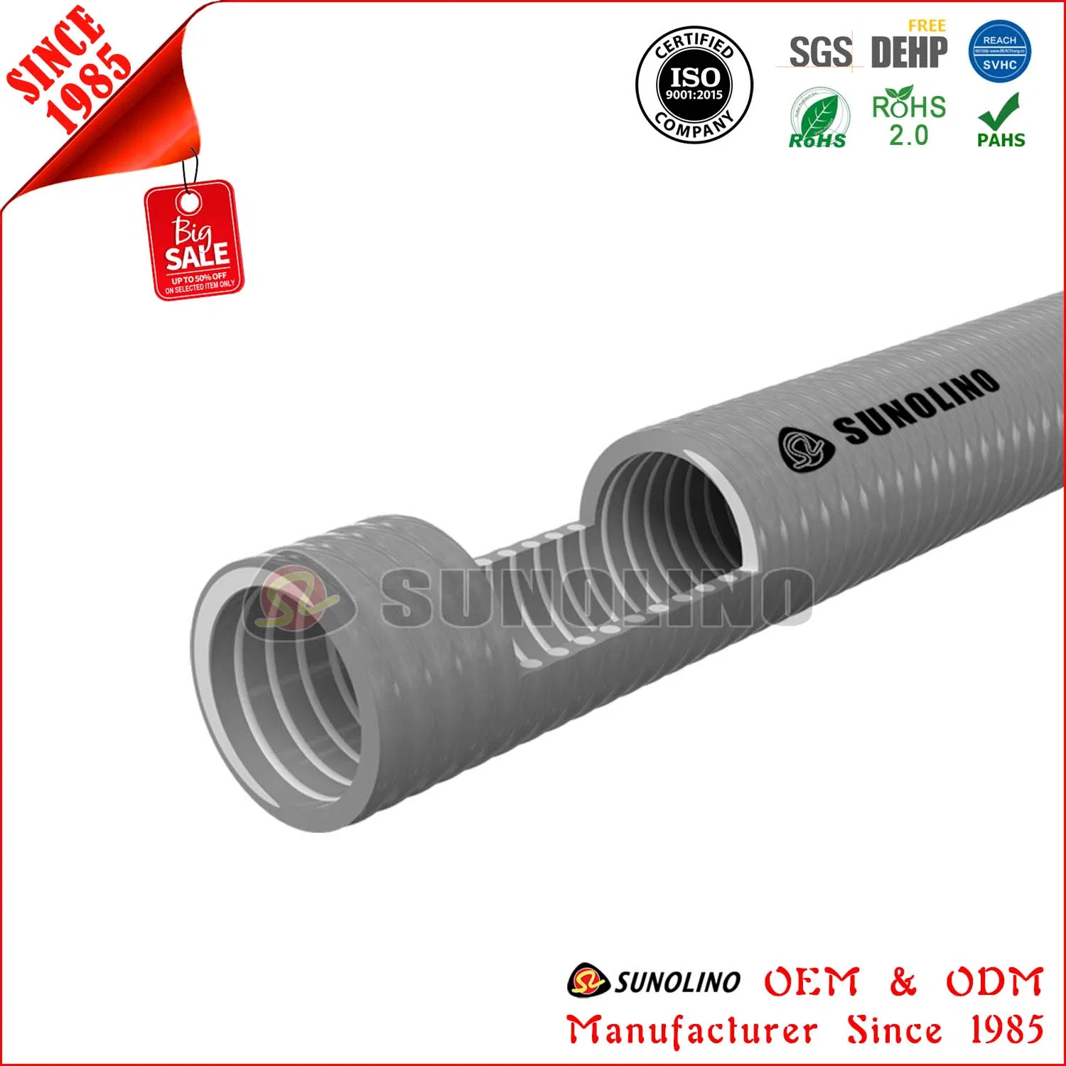 PVC Fuel Oil Suction Food Grade Delivery Discharge Pipe