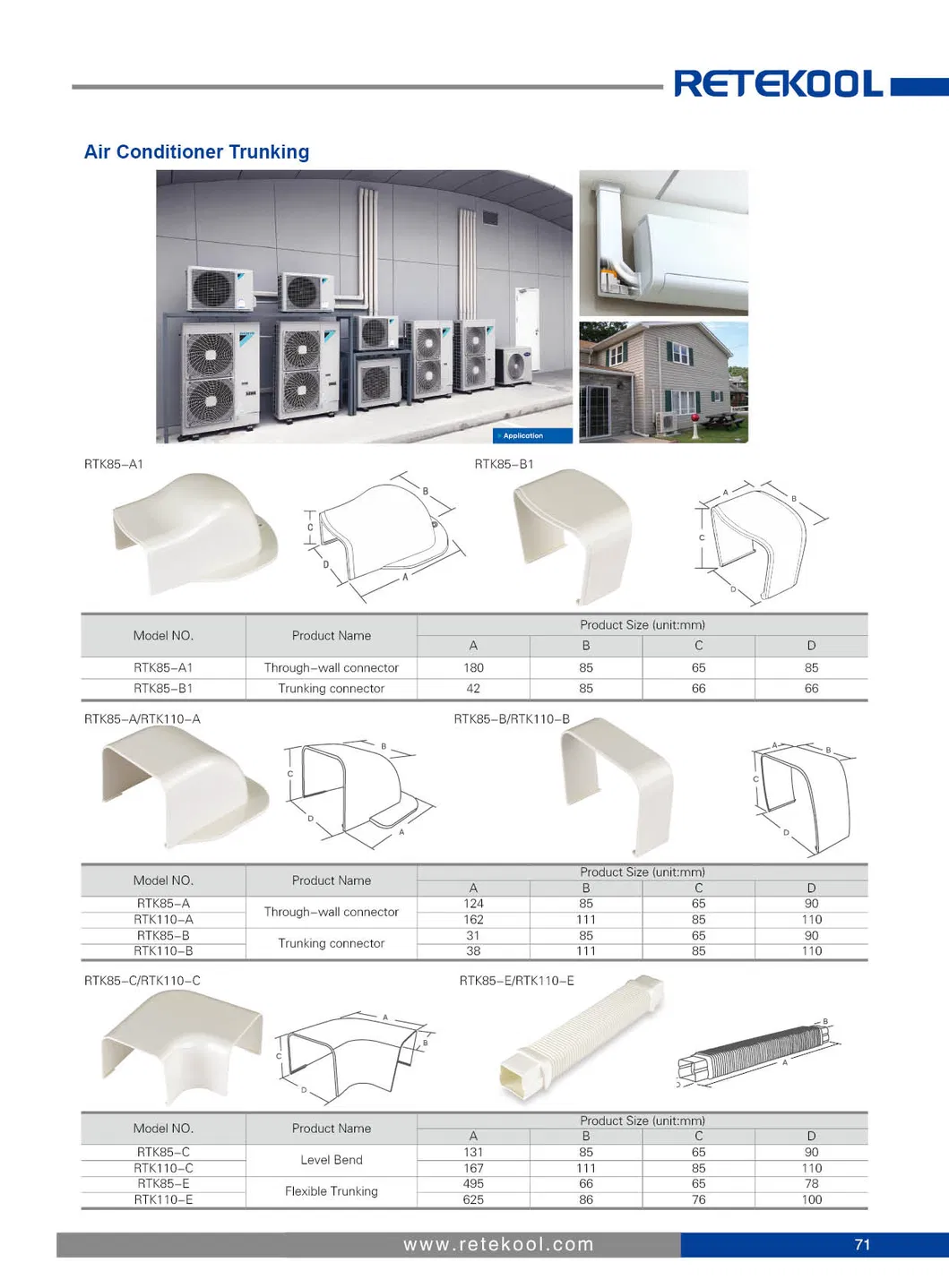Decorative Air Conditioner PVC Flexible Air Conditioning Duct Industrial Straight Pipe