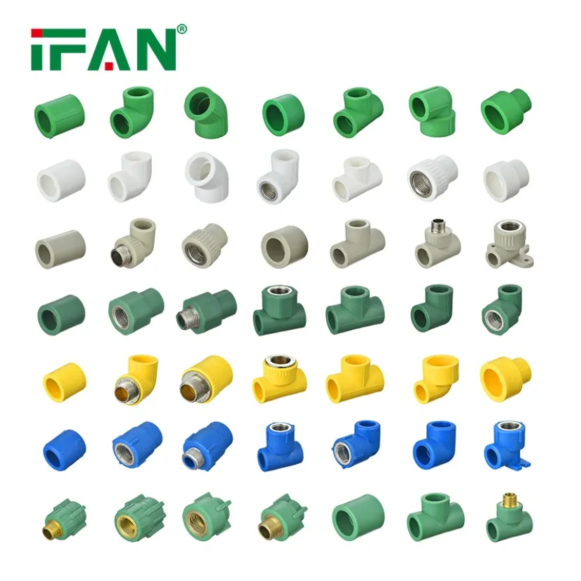 Ifan PPR Manufacturer PPR Pipes and Fittings Pn25 Elbow Tee Coupling Plumbing Materials Plastic PPR 