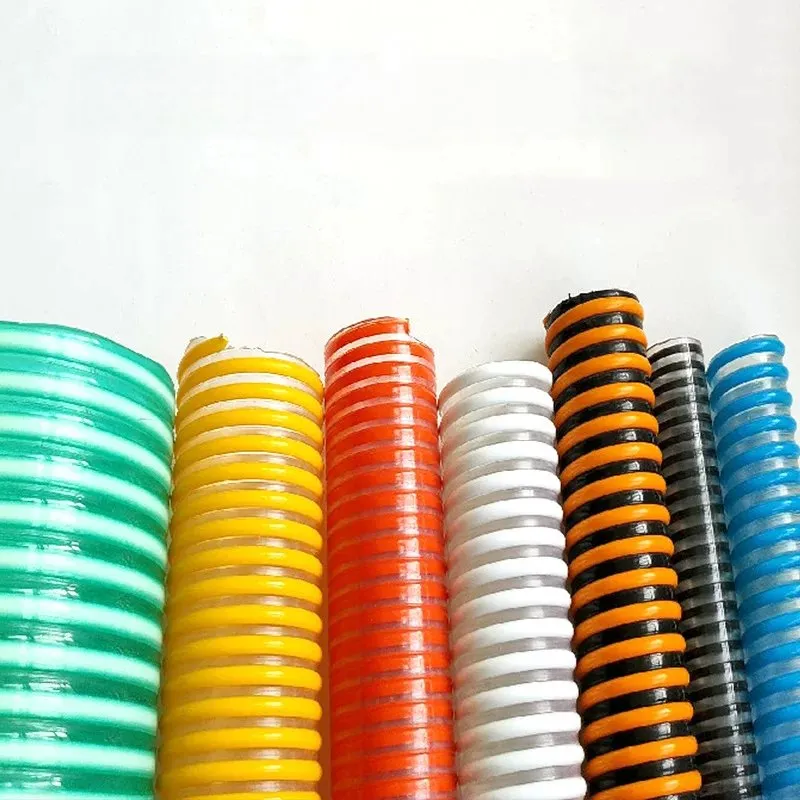 CPVC Flexible Smooth Surface Helix Suction Water Colored Plastic Hose Pipe for Heavy Load Suction Dr