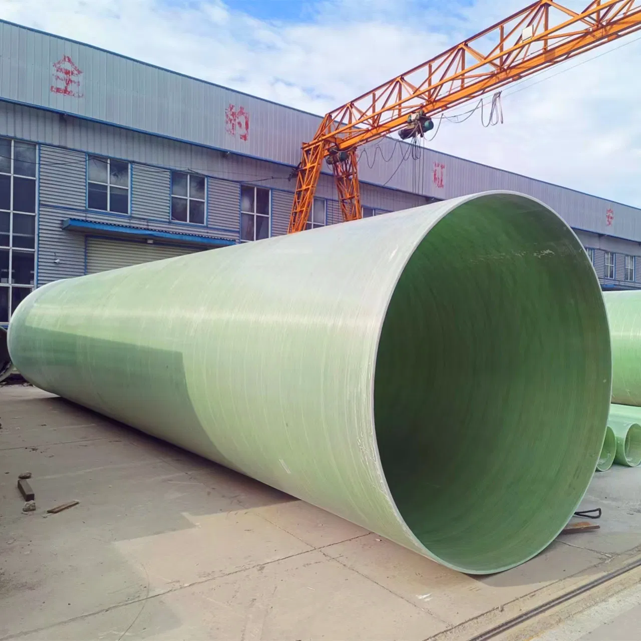 Fiberglass Reinforced Plastic Round Pipes with Insulation and High-Temperature Resistance