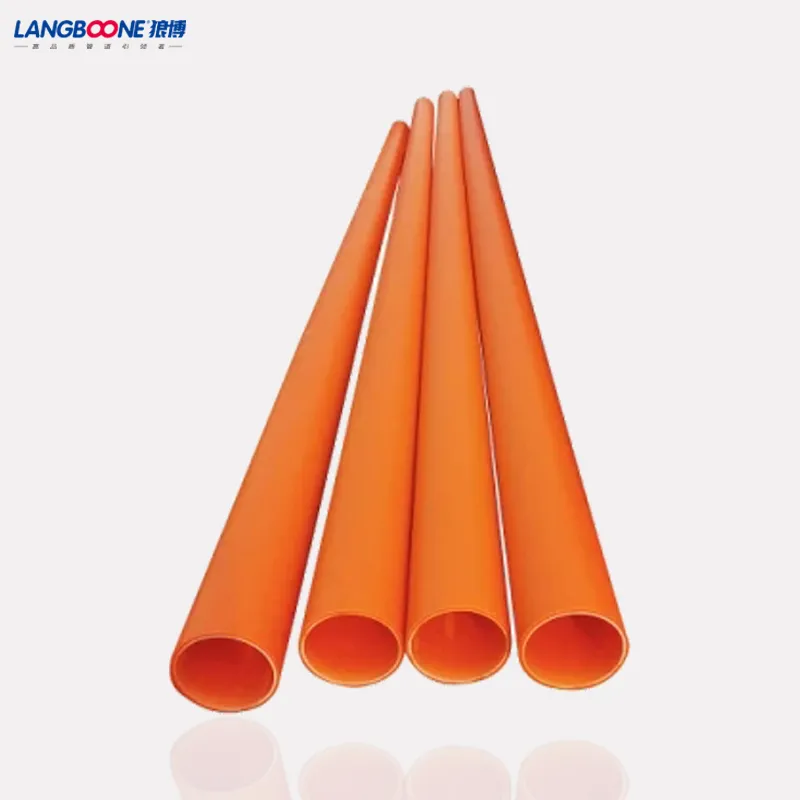 Orange Mpp Electrical Wire/Cable Protection Pipe High Pressure Plastic Conduits Orange Mpp Electrical Wire/Cable Protection Pipe High Pressure Plastic Conduits