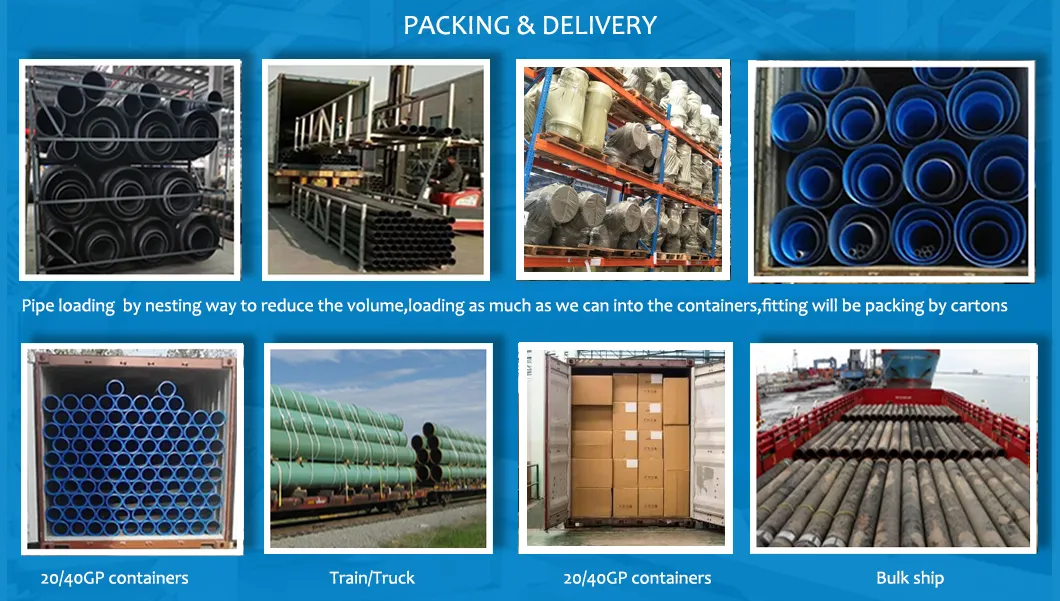 HDPE/PP/PVC Water Pipe Large Diameter Vertical Type Double-Wall Corrugated