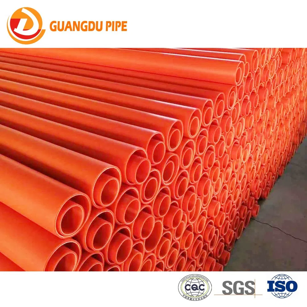 Orange Plastic Mpp Electrial Power Cable Protection Sleeve Pipe