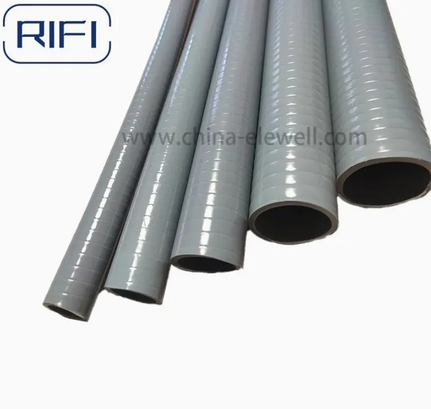 1/2 Inch Grey Non-Metallic PVC Liquid Tight Flexible Conduit Electrical Corrugated Pipe