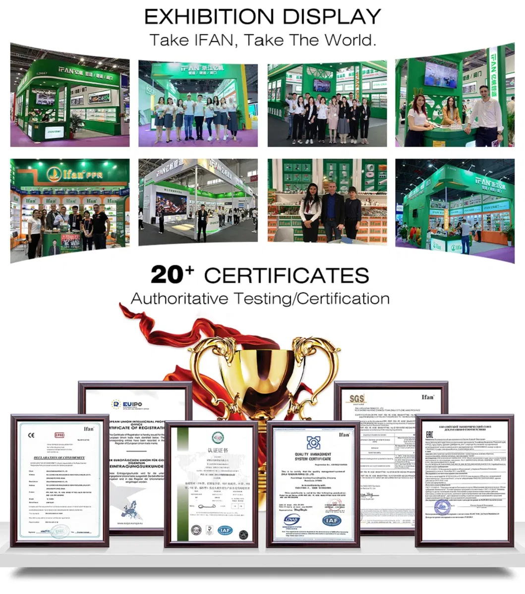 Ifan Manufacture PP Pipe Fitting Hot Sale PE Fitting