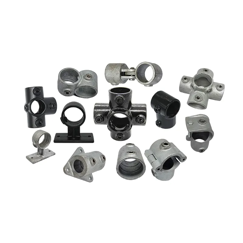 Fence Pipe Fittings Galvanized Steel Key Clamp Fitting for Greenhouse and Playground