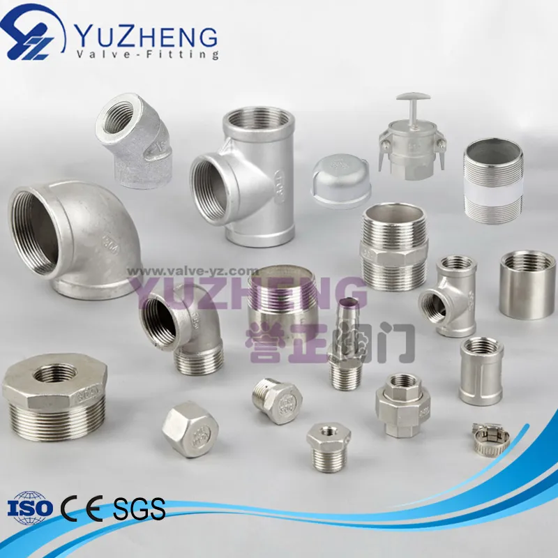 Stainless Steel CF8/CF8m/Wcb/Ci/Brass BSPT/BSPP/NPT/Welded High Pressure Stainless Steel Pipe Fittin