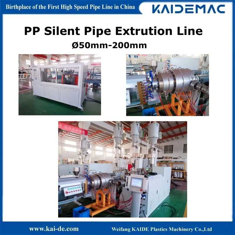 PP Silent Drainage Pipe Production Line/Extruder Machine/Plastic Extruder/Making Machine