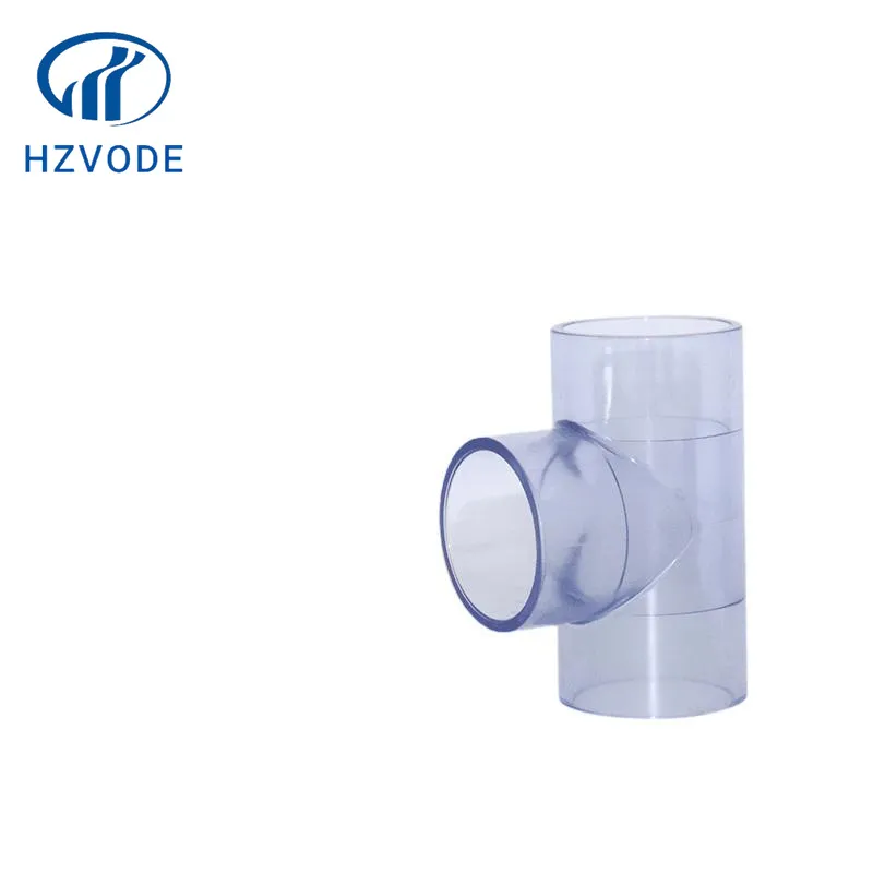 1/2 UPVC Pipe for Potable Water and Tube PVC Transparent Rigid Tee Fittings