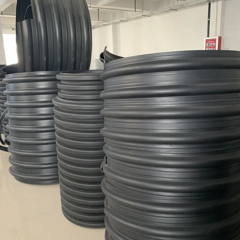 100% Virgin Raw Material PE100 Black Plastic Tube HDPE Pipe Drainage Pipe with Steel Belt Reinforced