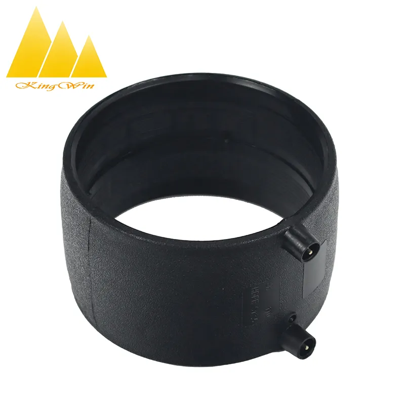 Wholesale High Density Sanitary PE Drainage Fitting Polyethylene PE100 HDPE Equal Coupler Pipe Fitti