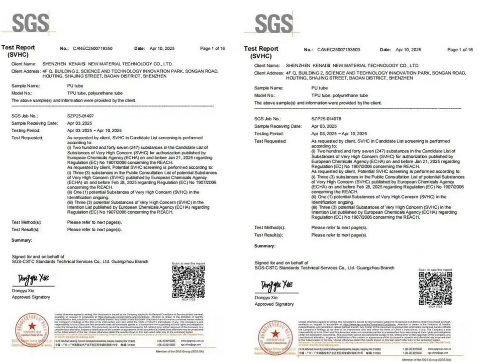 Whole Sale PU Tubing Hose Air and Water Deliver Food Grade