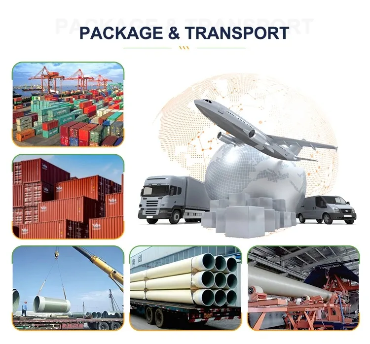 Customizable on Demand Plastic 8-Inch Corrugated Plastic Clear PVC Fiberglass Pipe Fiberglass Insulated Pipe Composite Pipe