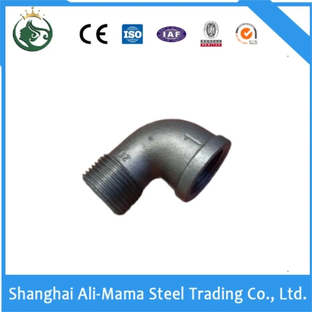 Versatile Malleable Iron Pipe Fittings for Construction Projects 1/2inch to 24inch UL FM Ceritification and Fire Fight Fitting with NPT Thread Elbow and Tee