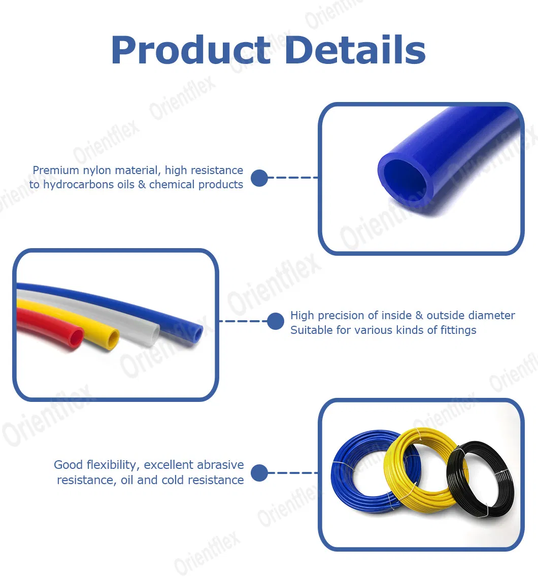 High Temp Metric Nylon Air Tubing