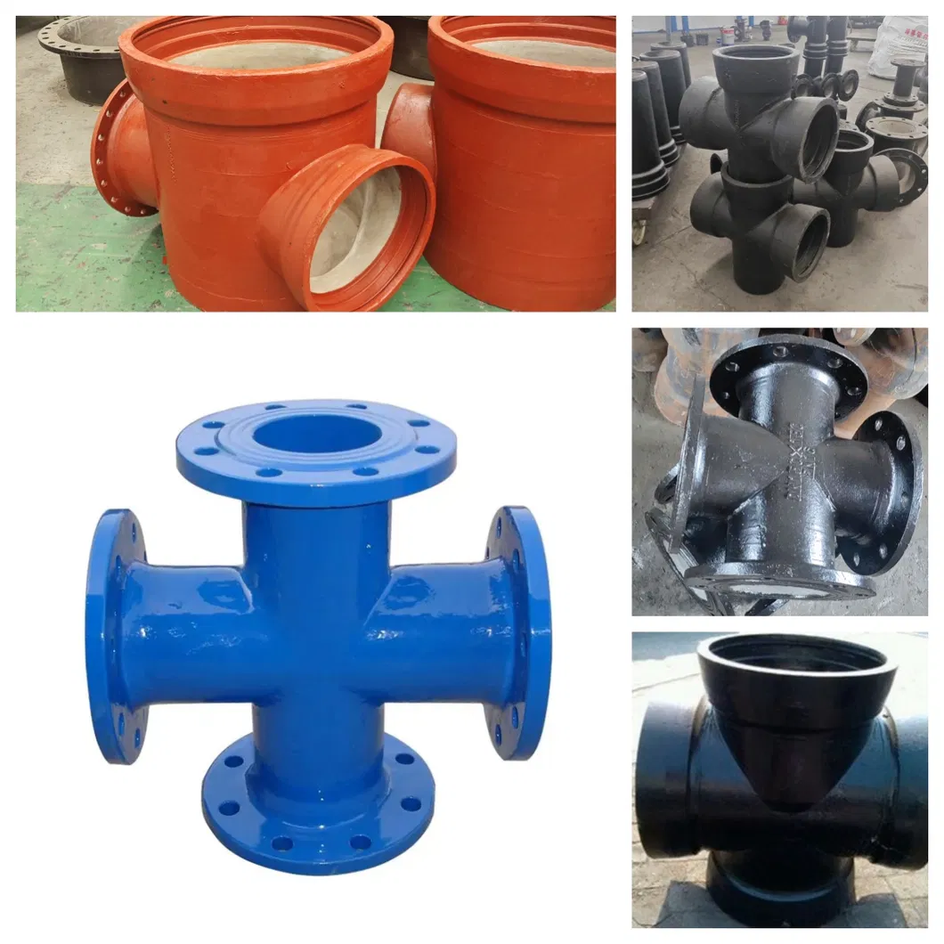 ISO2531 En545 En598 DN40-DN2600 Malleable Iron Pipe Fitting for PVC Pipe