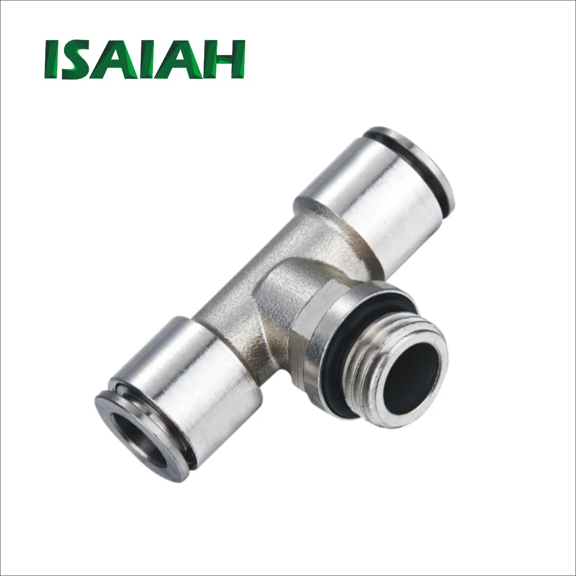 High Quality Connector Nt-Series G-Thread Go-Straight Push-in Brass Air Fitting with Spring