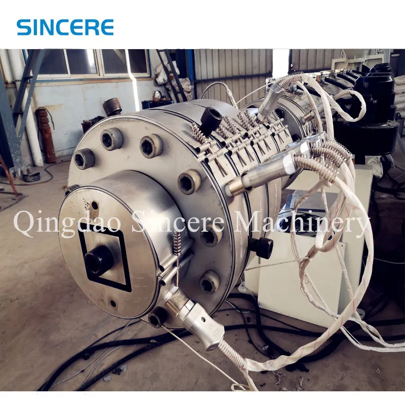 HDPE Hollow Wall Double Flat Wall Winding Pipe Extruder Machine