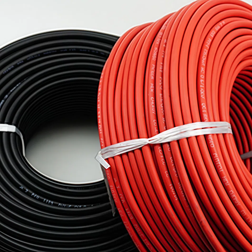 BS En 50618 Standard Solar PV Cable 2.5mm² to 10mm² for Outdoor Arrays