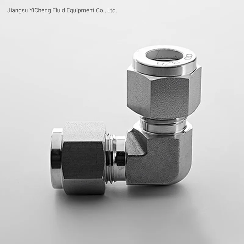 Hot Sale Swage-Lok 90 Degree Stainless Steel Tube Elbow Union Connector Tube Fittings for Hydra
