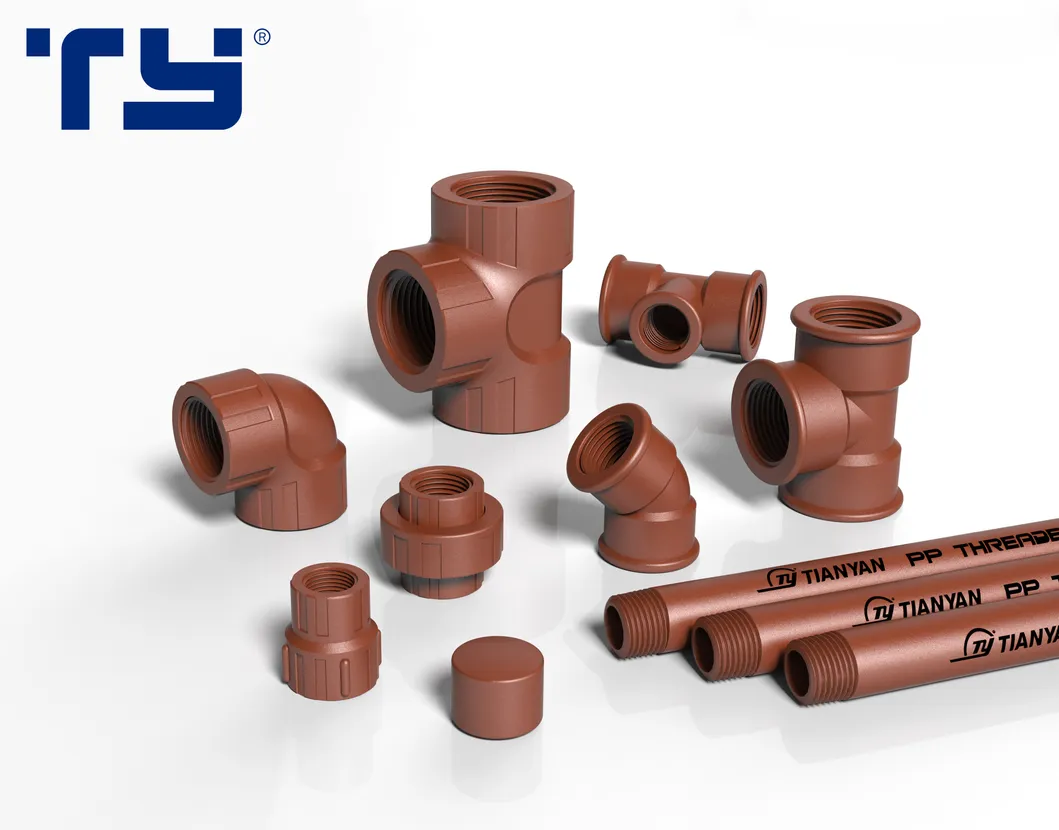 Plumbing Supply Wholesale Red Threaded Pipe Pph Plastic Pipe IPS Fitting