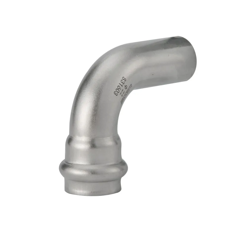 Stainless Steel V Profile Press Pipe Fittings with 90° Elbow Bend 90° Bend 45° Equal Elbow Reducing Stainless Steel V Profile Press Pipe Fittings with 90° Elbow Bend 90° Bend 45° Equal Elbow Reducing