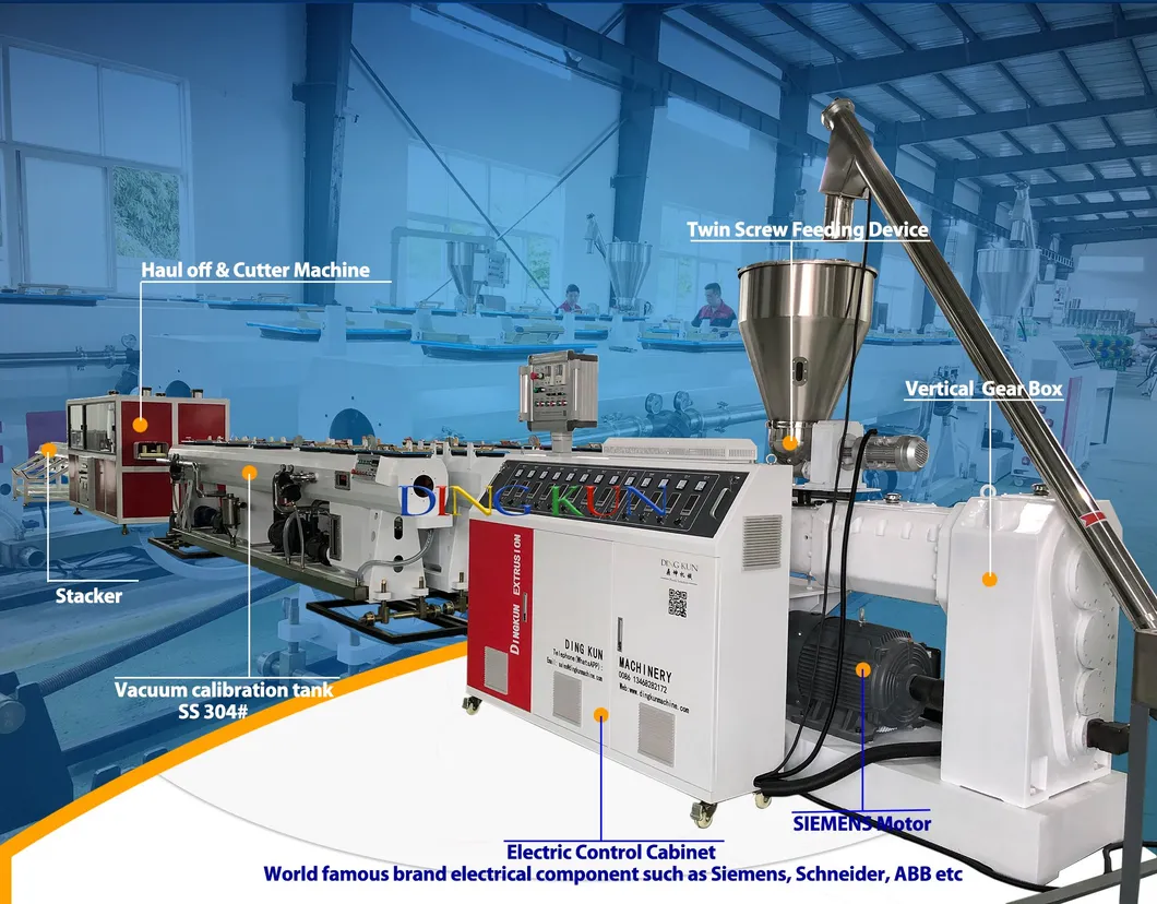 UPVC CPVC Conduit Plastic Extrusion Extruder Production Line Electric Water Pipe Making