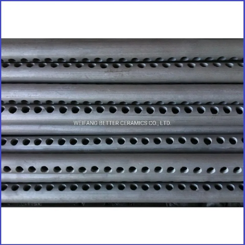 Heat and Wear Resistant Rbsic ceramic porous tube/Sisic cooling air pipe