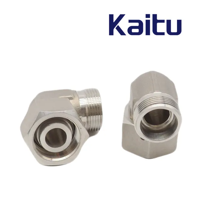Stainless Steel Pipe Fitting Reducer Elbow Adaptor with Swivel Nut - Hydraulic Valve Connection