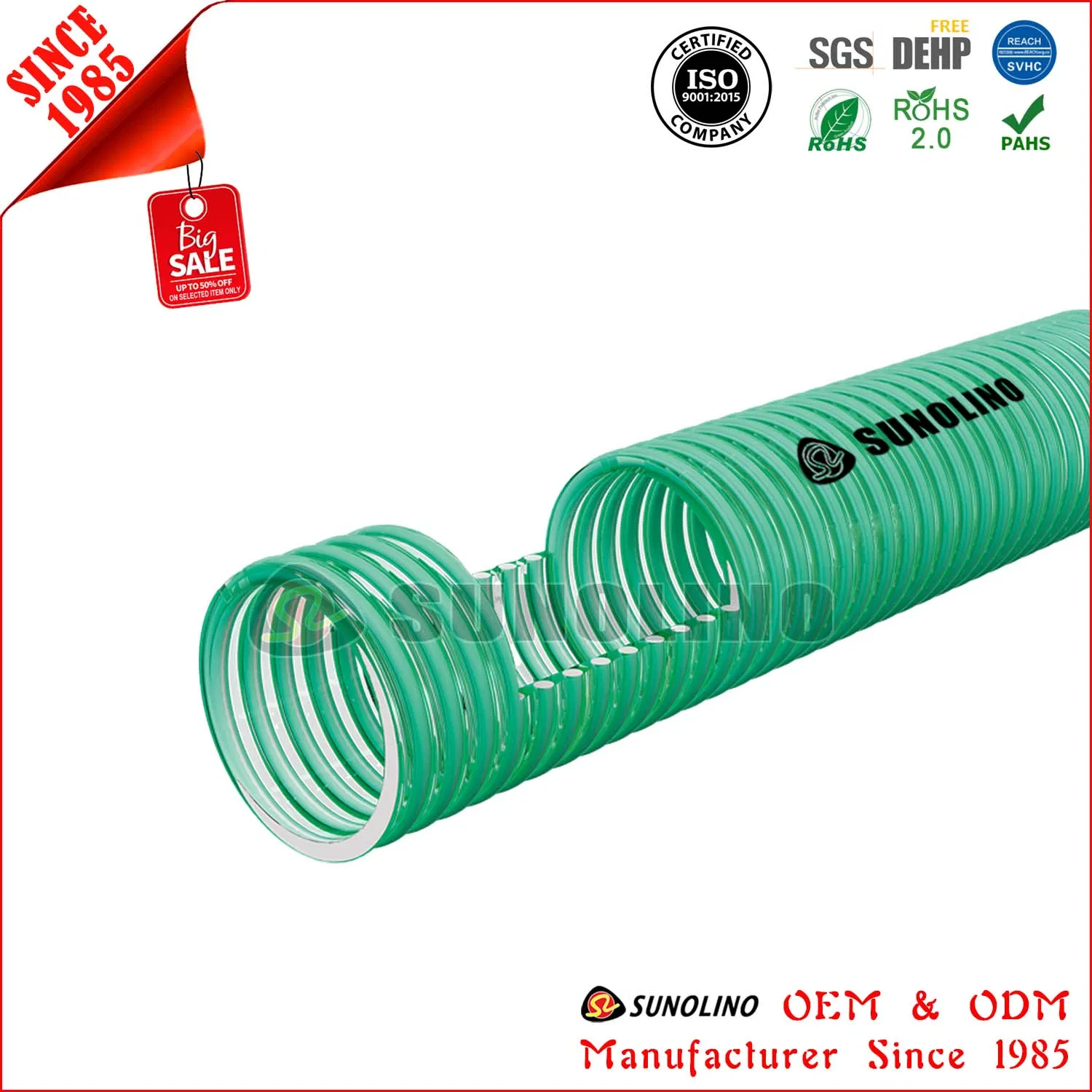 Transparent PVC Plastic Corrugated Water Suction Delivery Pipe with High Abrasion Resistant Transparent PVC Plastic Corrugated Water Suction Delivery Pipe with High Abrasion Resistant