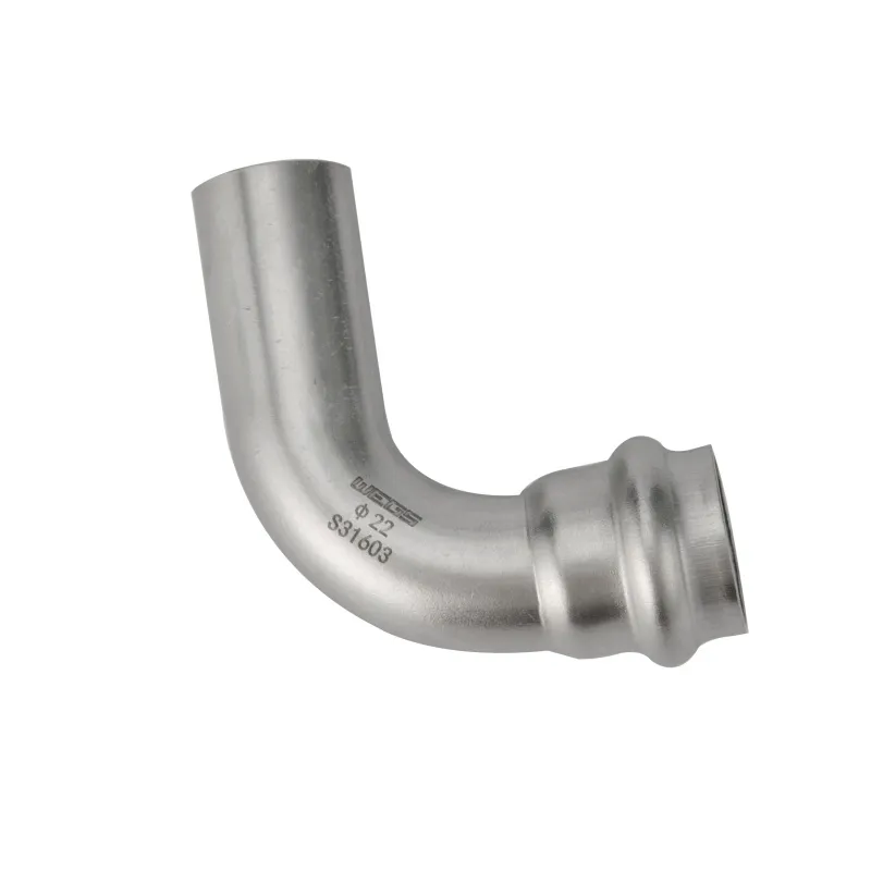 Stainless Steel V Profile Press Pipe Fittings with 90° Elbow Bend 90° Bend 45° Equal Elbow Reducing Stainless Steel V Profile Press Pipe Fittings with 90° Elbow Bend 90° Bend 45° Equal Elbow Reducing