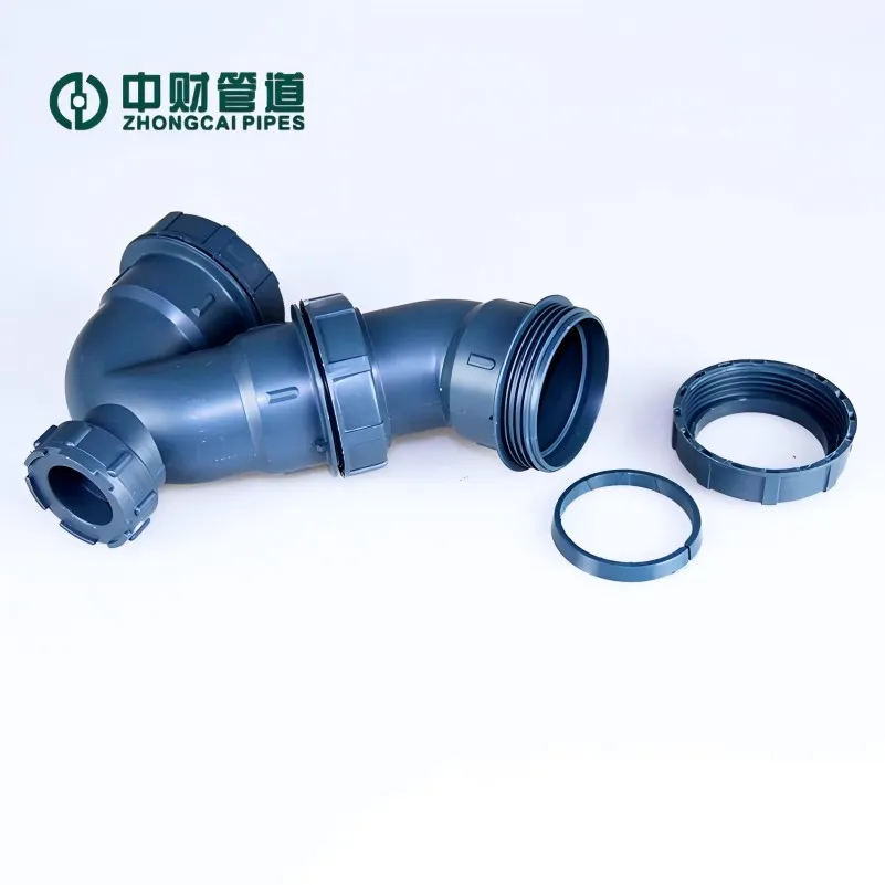 Villa Community Long Lifespan PVC Stainless Steel Polypropylene (PP) Ultra-Quiet Pipe Fitting