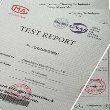 High Quality Water Pexa Pipe/PE-Rt Pipe for Underfloor Heating System