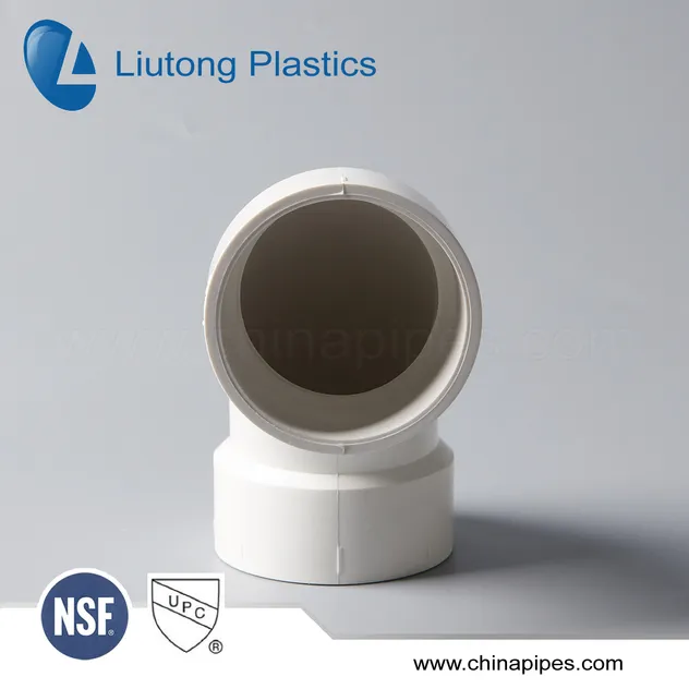 ASTM D2665 Standard Plastic (UPVC/PVC) Pipe Fittings for Dwv Drain Water with NSF/Upc (ELBOW, TEE, Y-EE, SOCKET etc.)