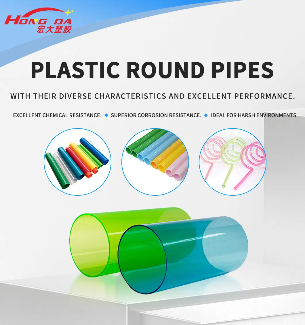 High-Quality Clear PVC Round Drain Pipe for Home and Packing Use
