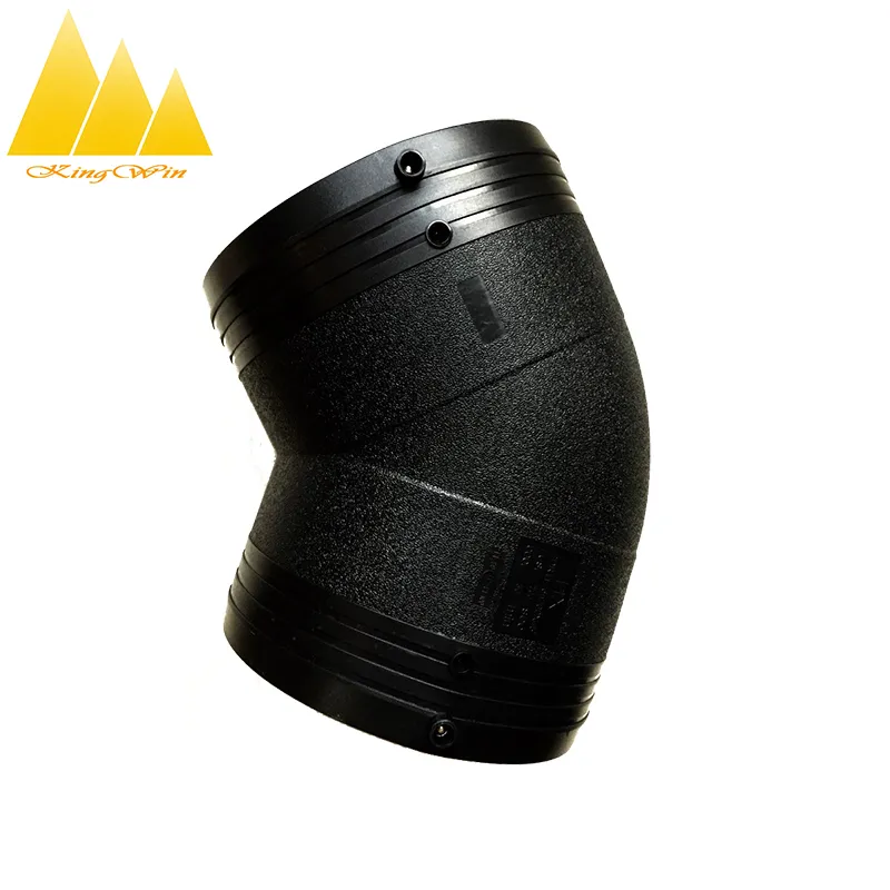 China Factory Sale High Quality Socket Type PE Equal Diameter 45 Degree Elbow HDPE Pipe Fittings