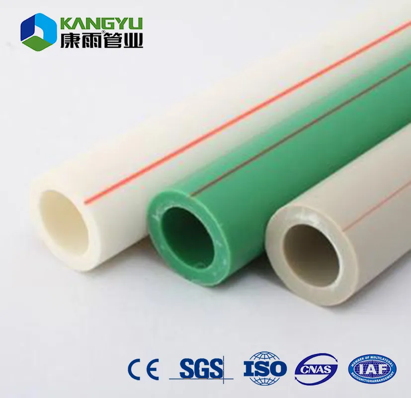 Water Supply Green PPR Plastic Tube Pn 20 Pn 25 Polypropylene Fittings Cold Hot Water Pipe