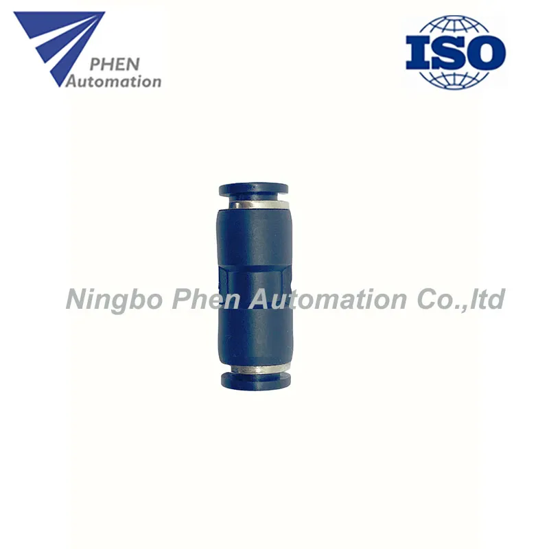 Phen PU Air Hose Connector Pipe Push-in Stainless Steel Material Pneumatic Tube Fittings