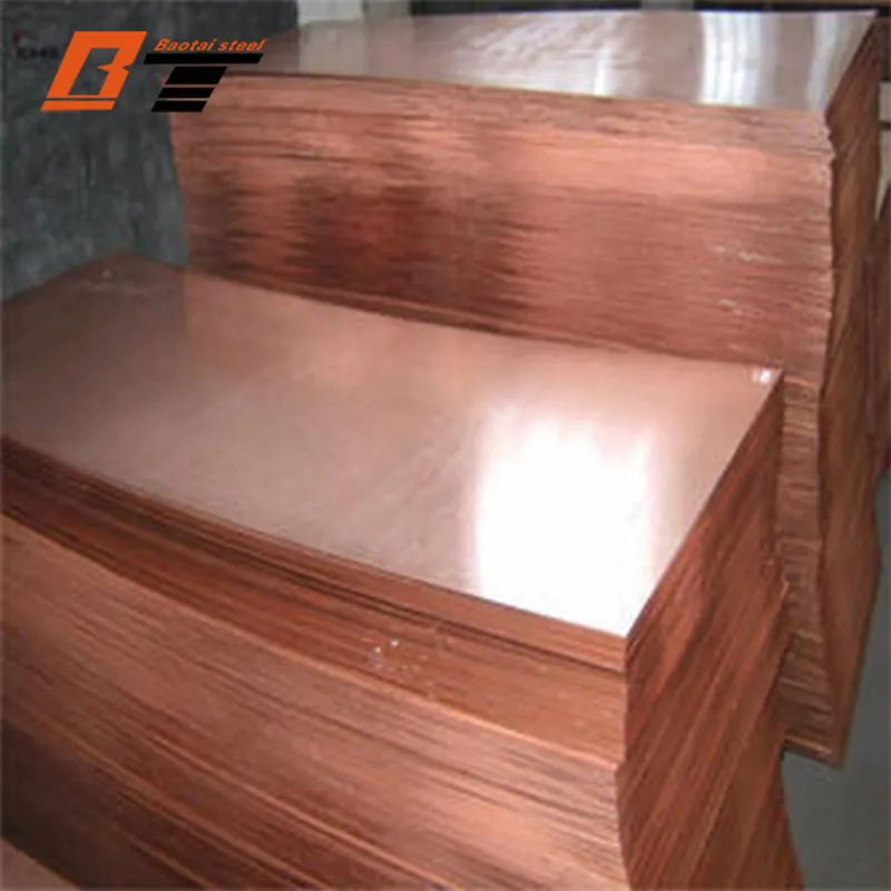 Customized 0.3mm to 3mm 4mm 99.9% Pure C11000 C10200 C17200 Copper Plate ASTM JIS En Red Cooper Shee