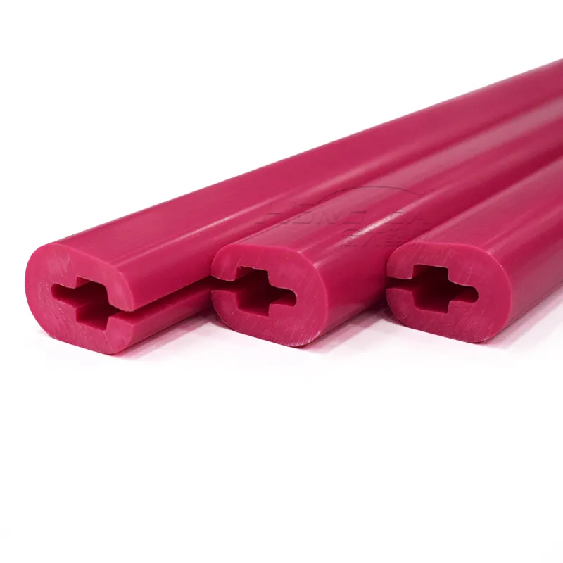 Manufacturers Custom Production Rose Red ABS Plastic Extruded Profiles