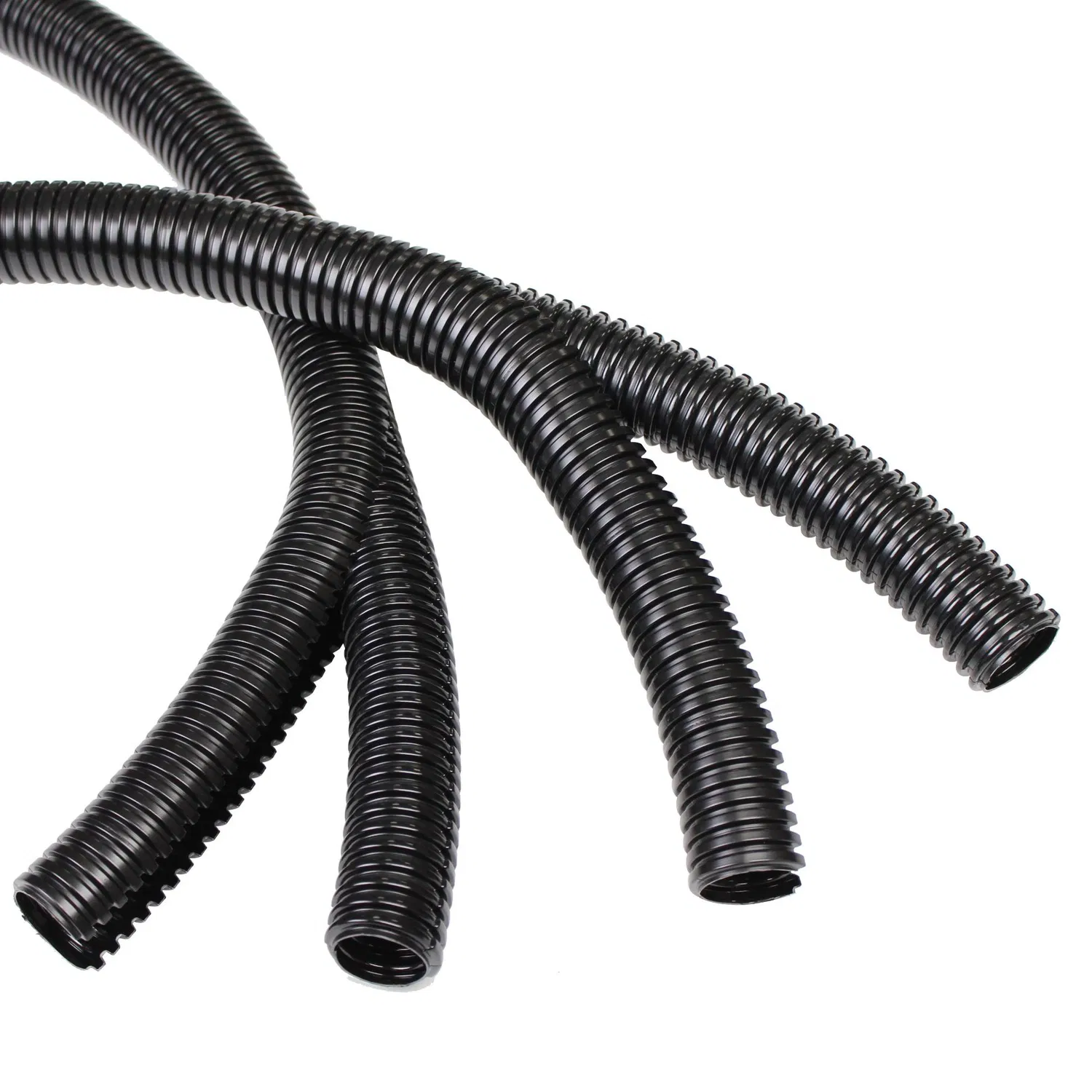 PA Double Wall Split Corrugated Pipe with 4.5mm to 91mm Inner Diameter