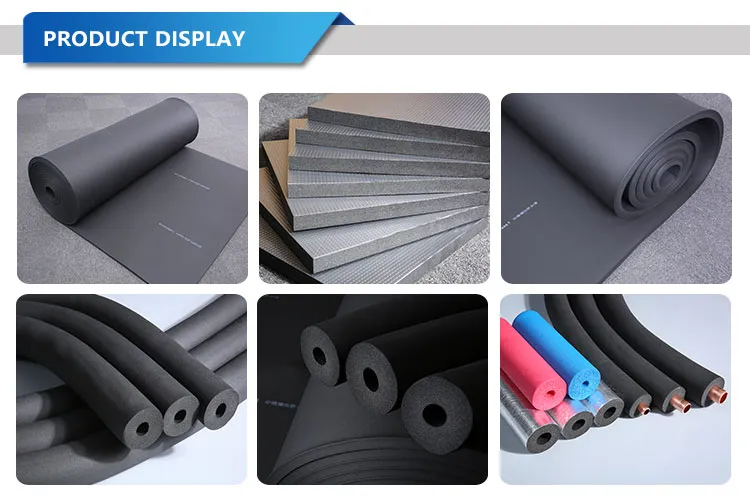 Modern Hot Water Pipe Insulation Foam Tube Factory Sale NBR PVC Material 50mm Thickness ISO Certified for Cold Water
