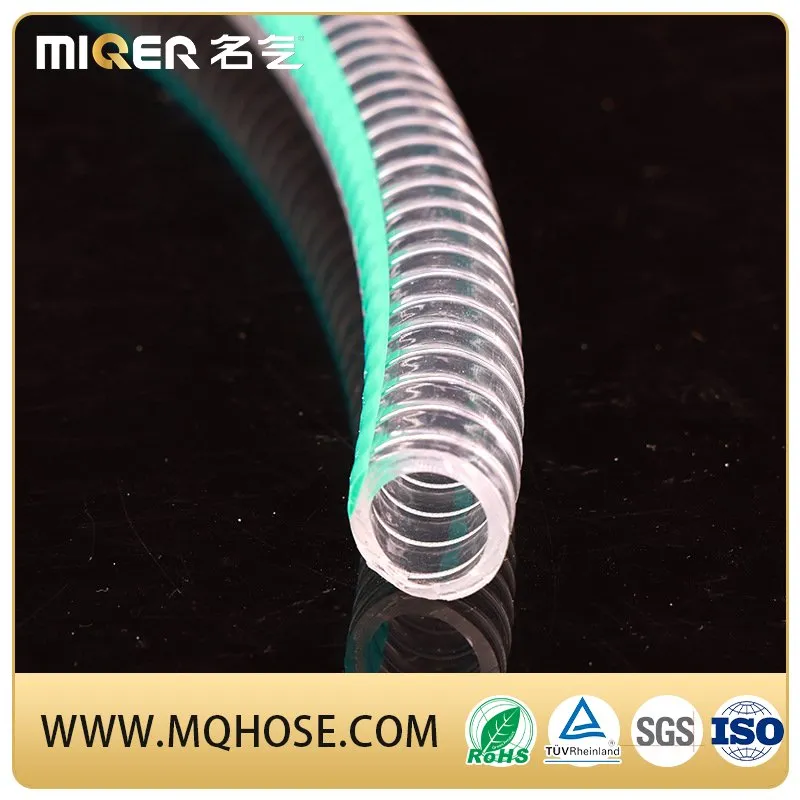 1-1/4" Food Industry PVC Steel Wire Spring Water Suction Hose Pipe