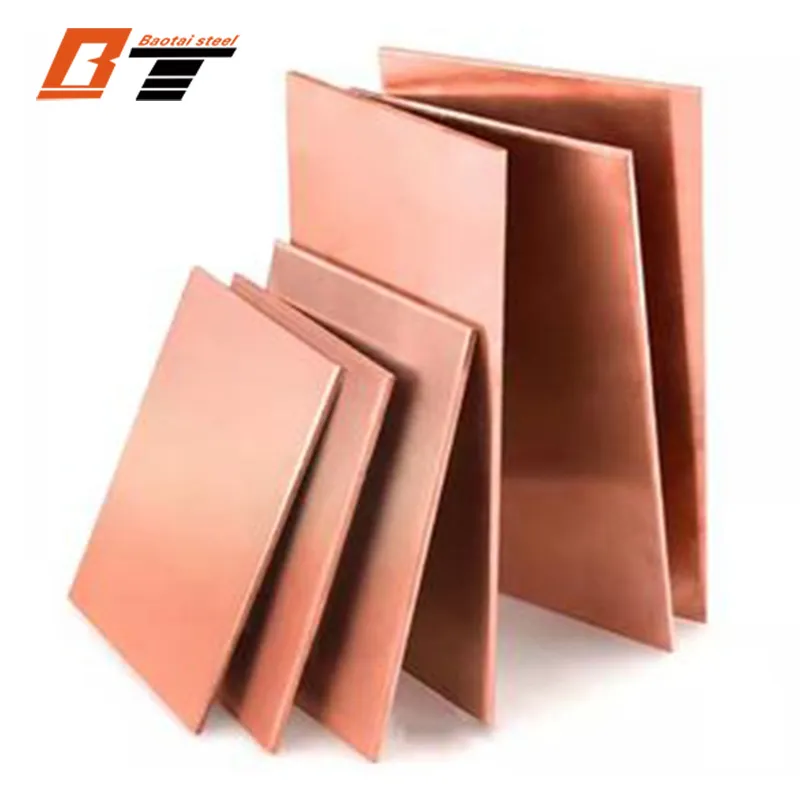 Customized 0.3mm to 3mm 4mm 99.9% Pure C11000 C10200 C17200 Copper Plate ASTM JIS En Red Cooper Shee