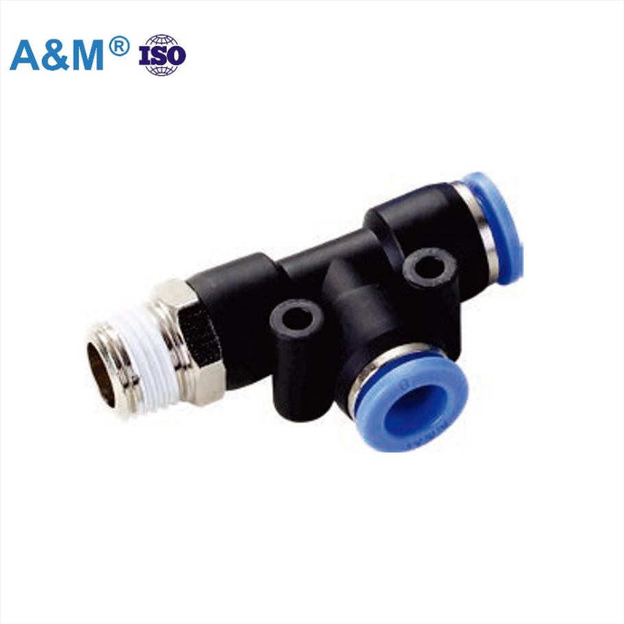 Premium Pneumatic Connectors Pd Plastic Copper Materials Pipe Fittings