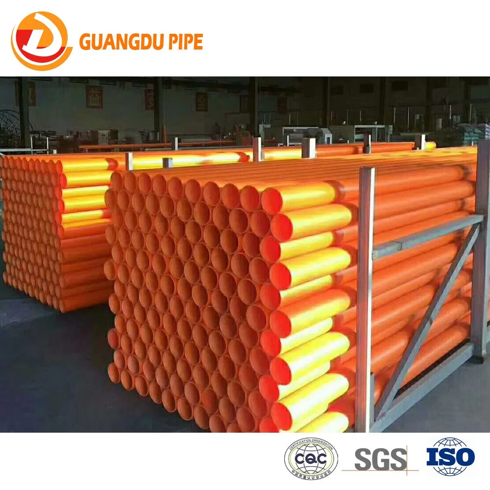 Orange Plastic Mpp Electrial Power Cable Protection Sleeve Pipe
