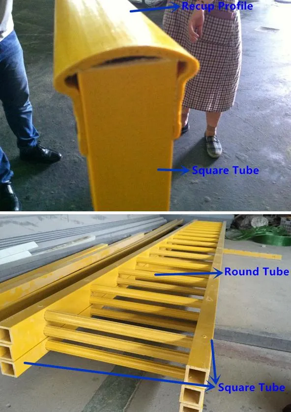 Cooling Tower FRP Pipe Fiberglass Tube FRP Pultruded Profile